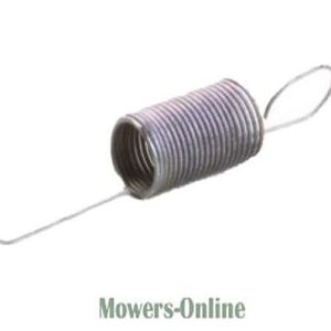 Tension spring with hook ends for lawn mower