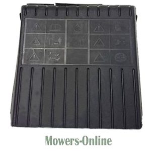 Plastic equipment storage container with compartments