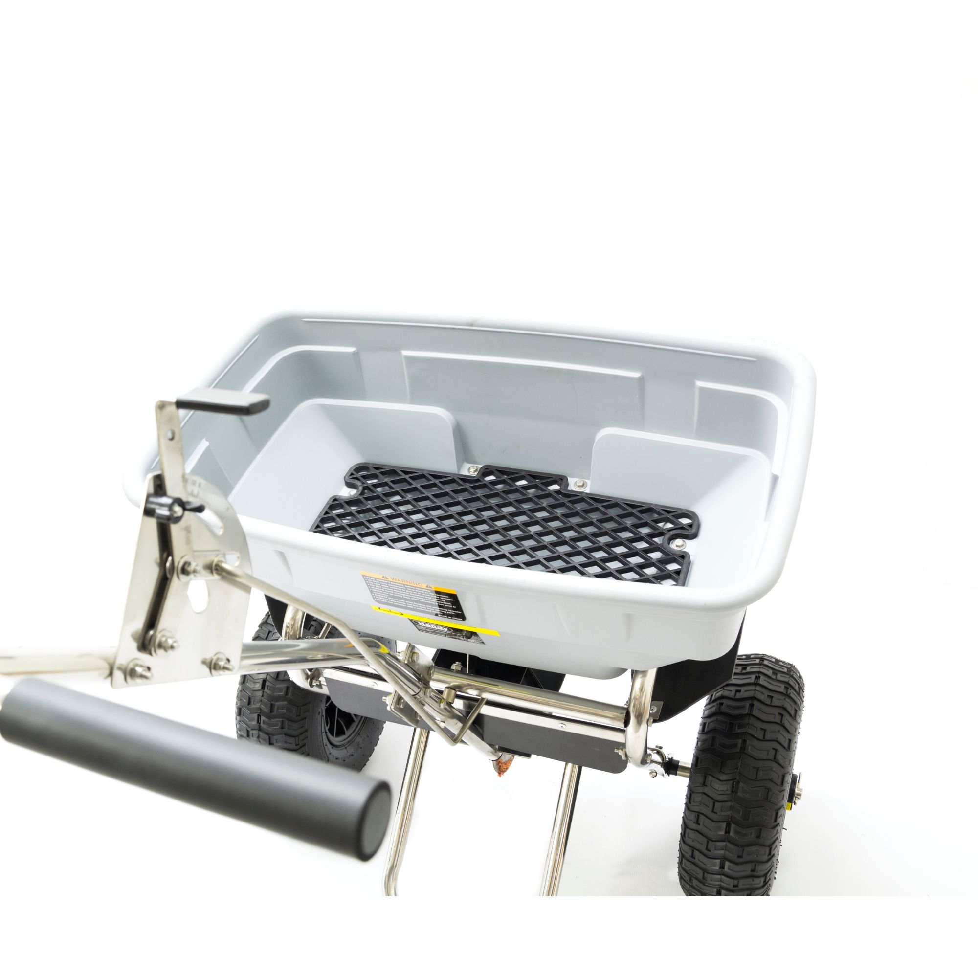 q0n2x3wivqi.jpg - Mowers Online Broadcast spreader with pneumatic tires