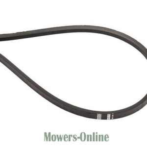 Lawn mower belt with ribbed profile