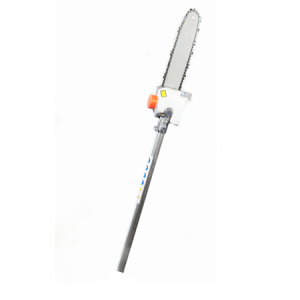Pole saw chainsaw attachment head assembly