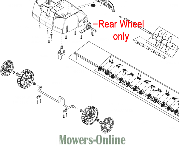 q4ddlarckhx.png - Mowers Online Lawn mower rear wheel assembly parts diagram