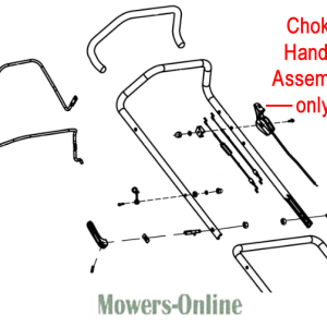 Lawn mower choke handle assembly diagram parts