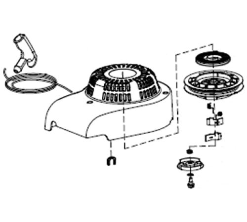 qd3yrcu1eyh.png - Mowers Online Lawn mower clutch assembly diagram parts
