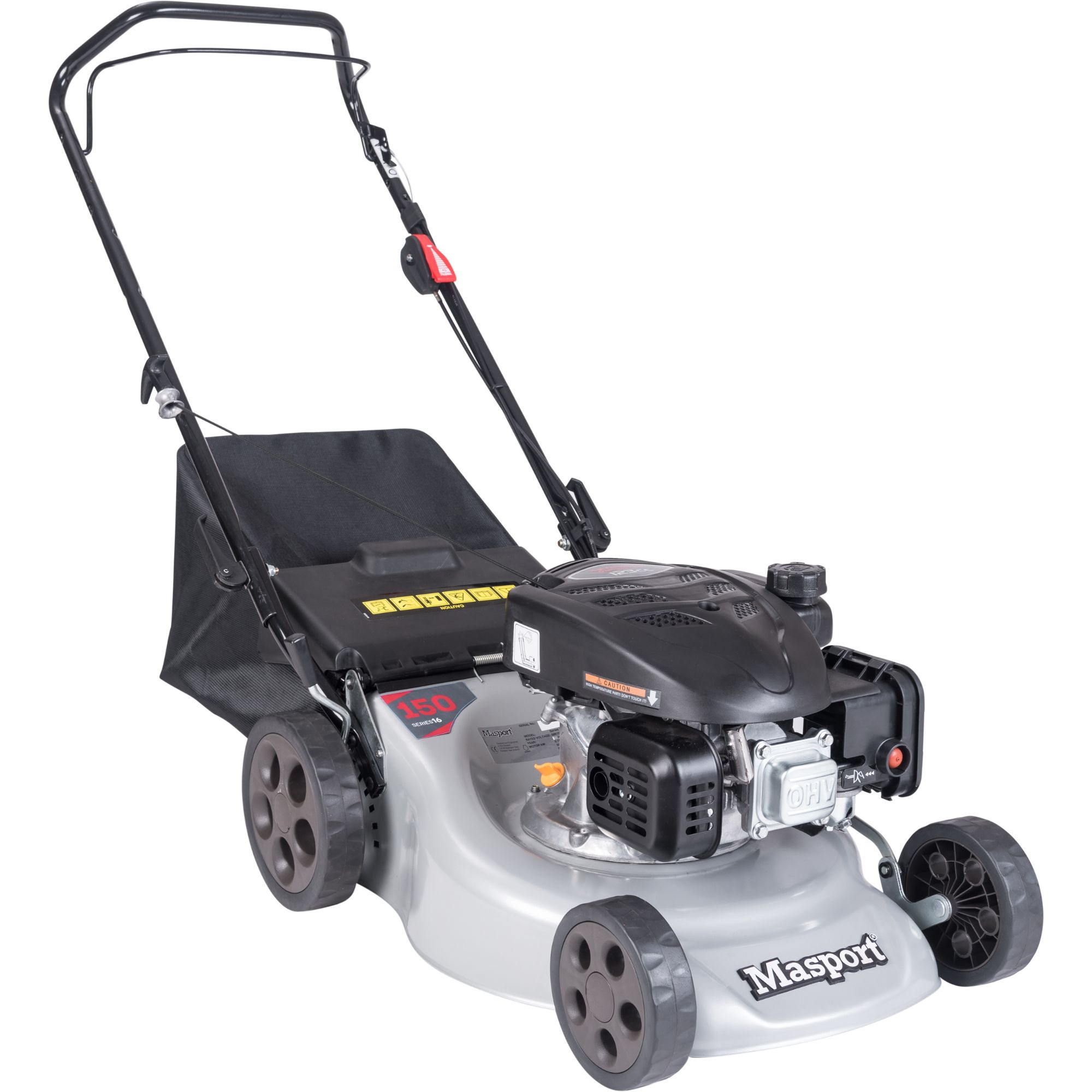 qfsa013iz3y.jpg - Mowers Online Masport petrol push lawn mower with bag