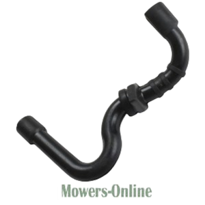 Lawn mower engine fuel line connector