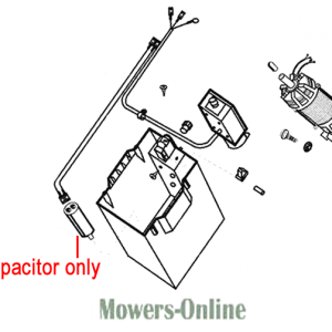 Lawn mower capacitor parts diagram