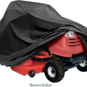 Riding lawn mower with storage cover