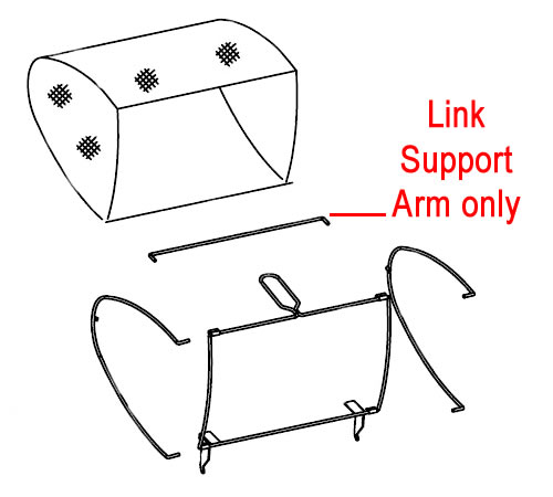 qoir0e3otw3.jpg - Mowers Online Link support arm assembly diagram