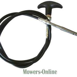 Engine stop cable with T-handle control lever