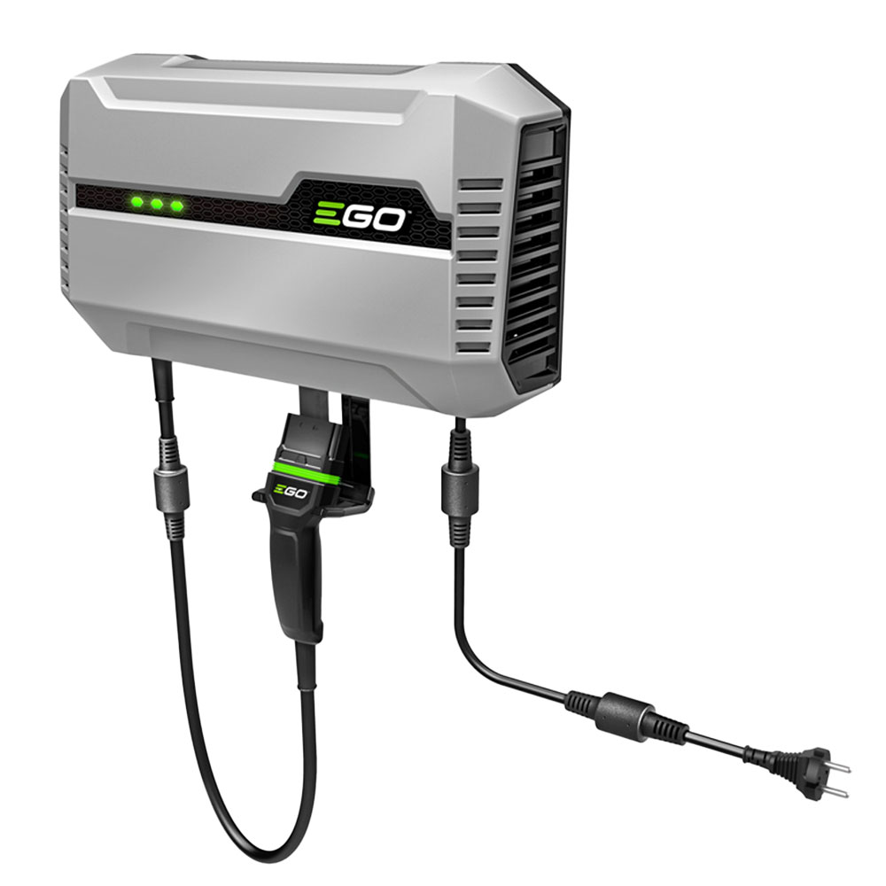 qps1501phdc.jpg - Mowers Online EGO wall-mounted battery charger with dual cables