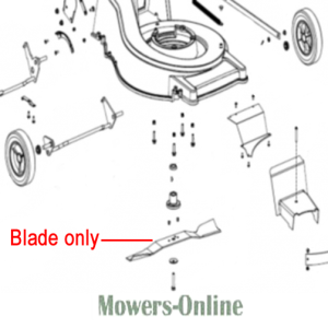 Lawn mower blade assembly diagram parts