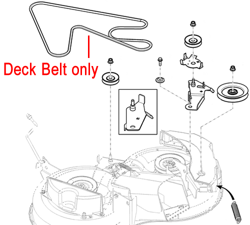 qsn2m2ka1hn.png - Mowers Online Deck belt assembly diagram for riding mower