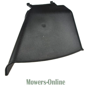 Lawn mower grass collection bag chute