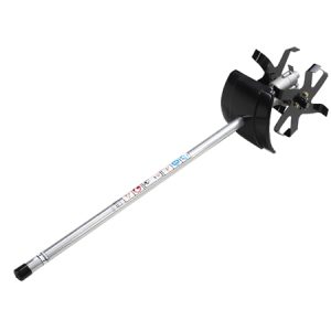 Auger snow thrower attachment with shaft