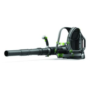 Cordless backpack leaf blower with shoulder straps