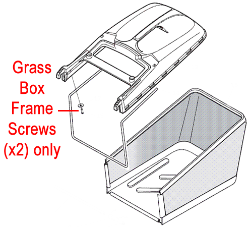 qvtlcbytb0y.png - Mowers Online Lawn mower grass box frame assembly diagram