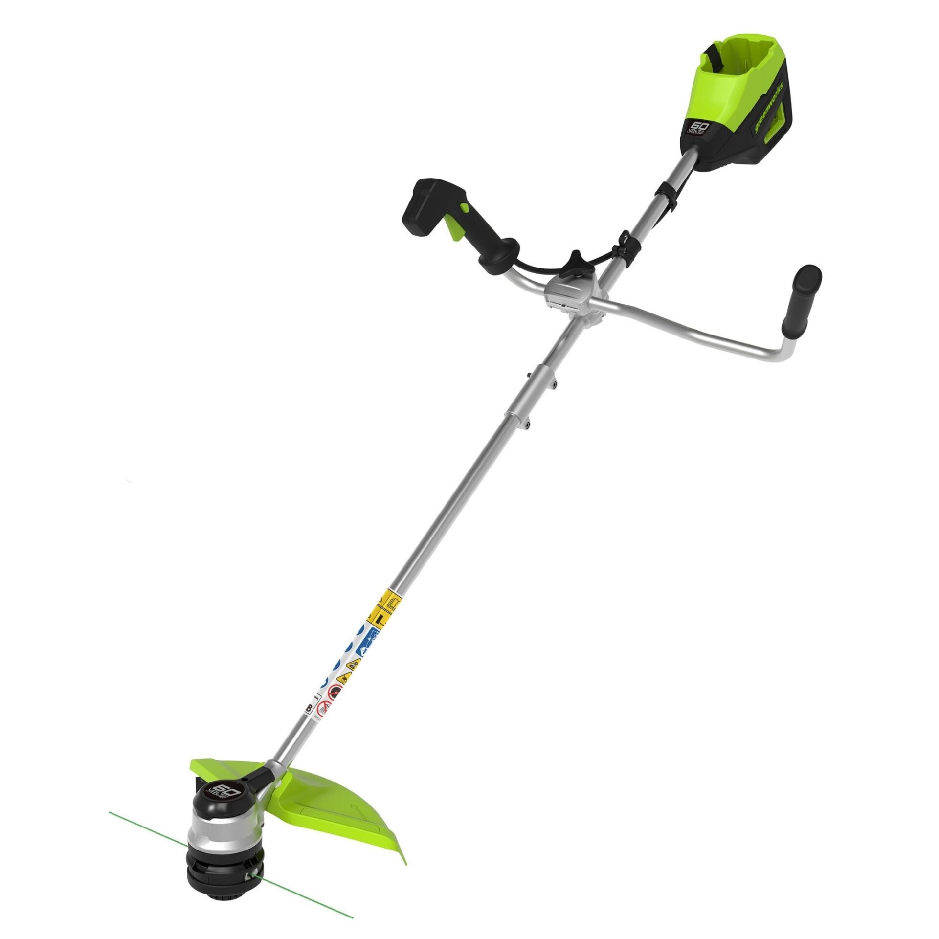 qwfk3ucv2ee.jpg - Mowers Online String trimmer with shoulder strap and battery