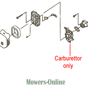 Carburetor parts diagram and assembly components
