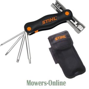 STIHL multi-tool with hex keys and carrying pouch