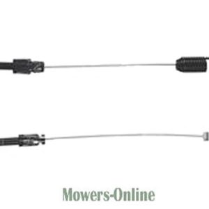 Lawn mower engine control cables assembly