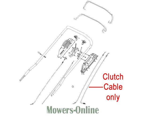 P - Mowers Online Clutch cable assembly diagram for lawn mower