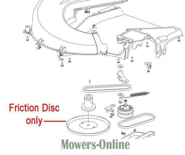 P - Mowers Online Lawn mower friction disc replacement parts diagram