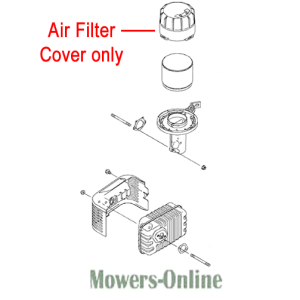 Air filter cover replacement part diagram