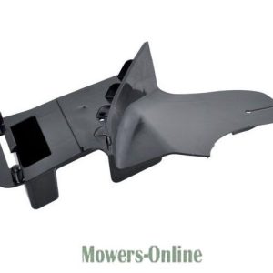 Lawn mower chute deflector assembly