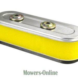 Lawn mower air filter with yellow foam