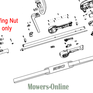Mower deck wing nut assembly parts diagram