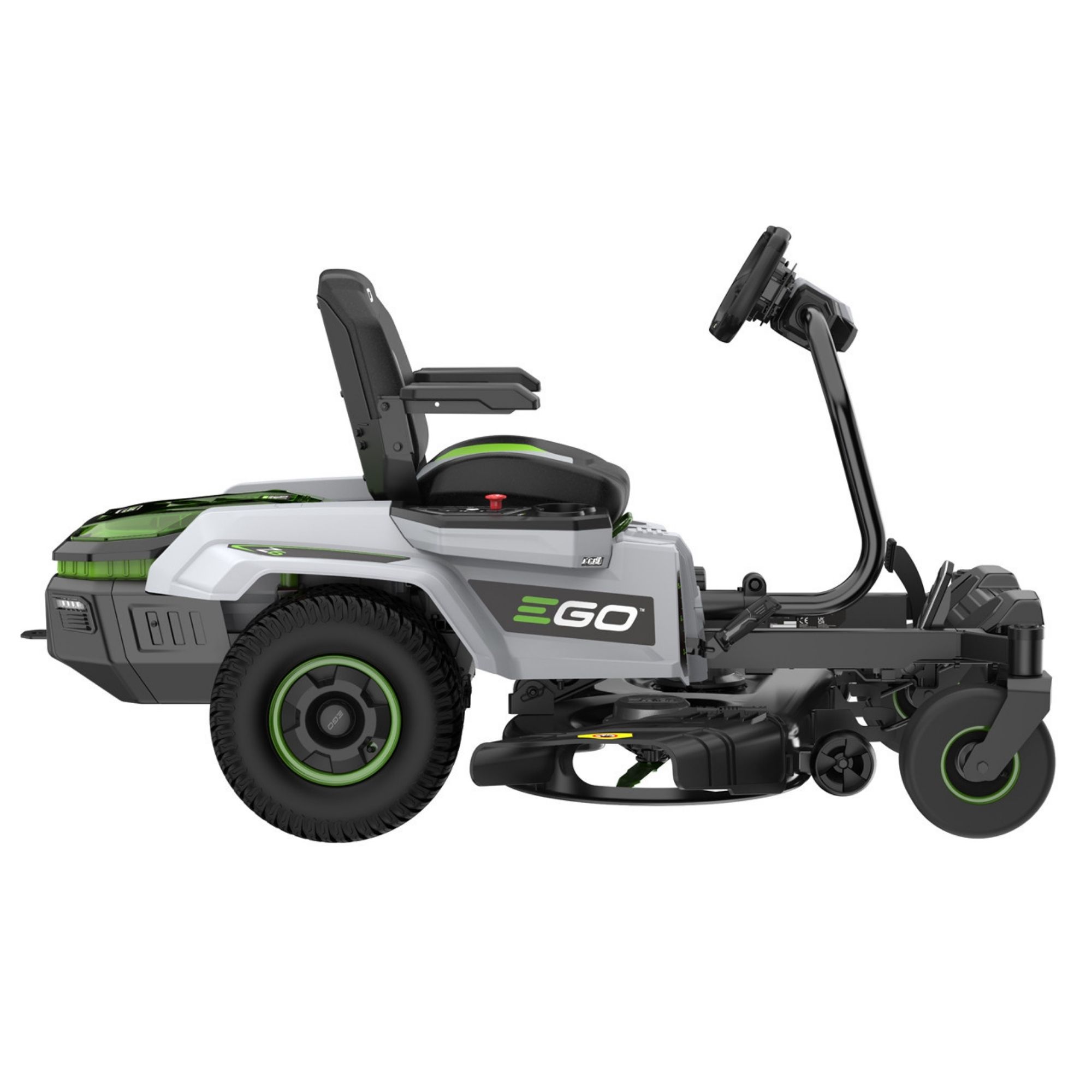 rnoqvnuhboe.jpg - Mowers Online EGO battery-powered zero-turn riding mower with scooter attachment