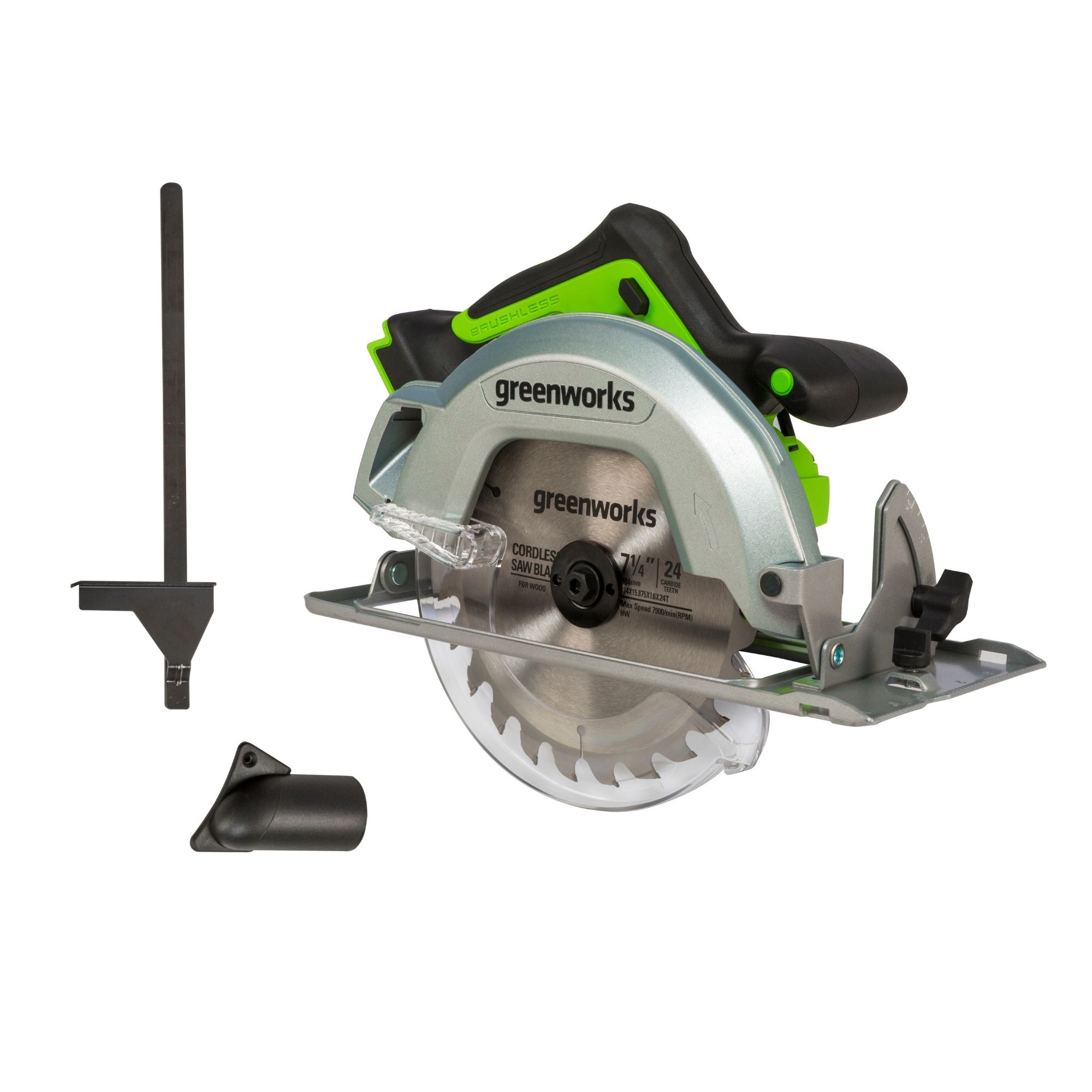 rsv14ofjunq.jpg - Mowers Online Greenworks circular saw with accessories kit