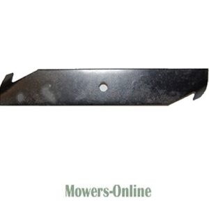 Lawn mower blade with mounting hole