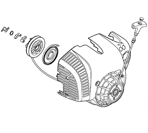 ruzbnyyrao1.png - Mowers Online Exploded view diagram of electric scooter motor assembly