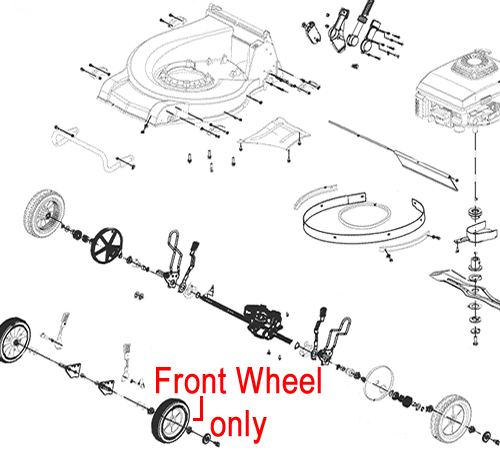 rxmu2z4us44.png - Mowers Online Lawn mower front wheel assembly diagram parts