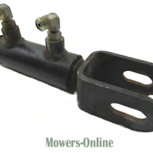 Ride-on mower deck spindle assembly with dual bearings