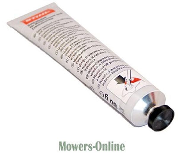 P - Mowers Online Tube of grease lubricant with application nozzle