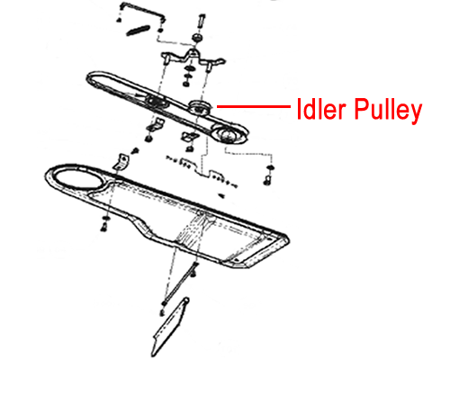 sc3ktzivyak.png - Mowers Online Lawn mower belt and idler pulley diagram