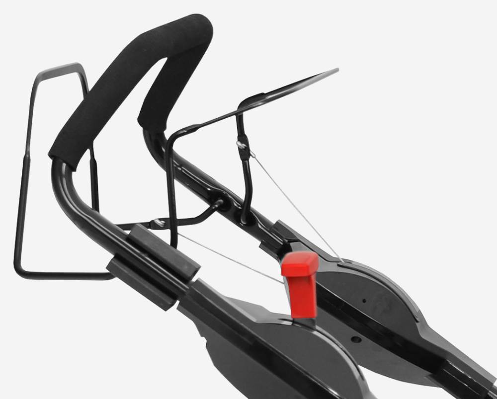 sdxtcvj43uz.jpg - Mowers Online Elliptical trainer machine with red accent piece