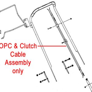 OPC and clutch cable assembly diagram