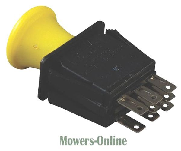 P - Mowers Online Yellow handled electric push button switch assembly