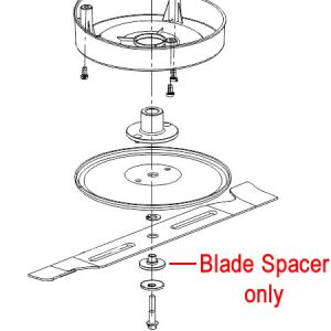 Ceiling fan blade spacer assembly diagram