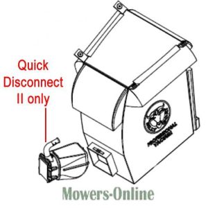 Quick Disconnect II grass catcher assembly diagram