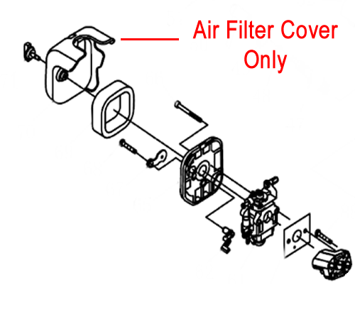 ssvnae3pz03.png - Mowers Online Air filter cover assembly diagram exploded view