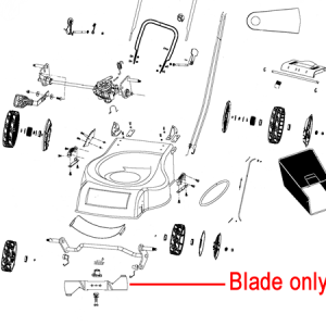 Lawn mower blade replacement parts diagram
