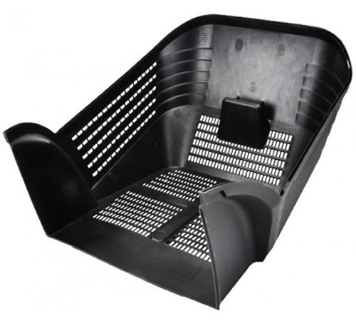 t04ia2xyf3c.jpg - Mowers Online Black plastic vegetable produce basket with handles