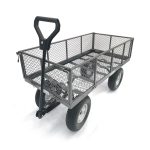 t1emw2ayfrn.jpg - Mowers Online Four-wheel mesh utility garden cart with handle