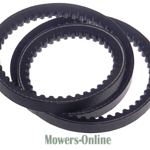 Dual ribbed drive belts for lawn mowers