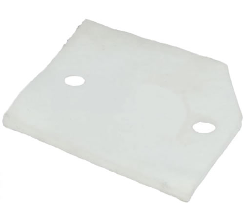 tkqlmskev3h.jpg - Mowers Online White plastic mounting plate with two holes